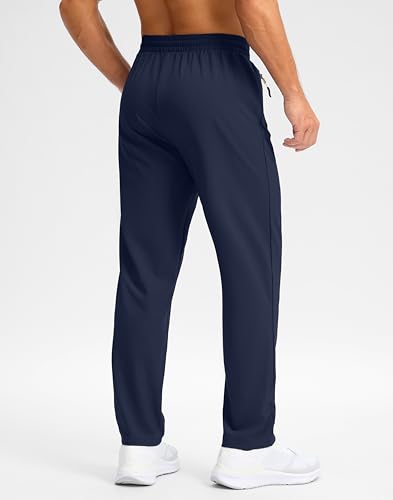Image of Pudolla Men's Lightweight Hiking Pants Quick Dry Outdoor Sweatpants with Zipper Pockets for Athletic Workout Casual Travel