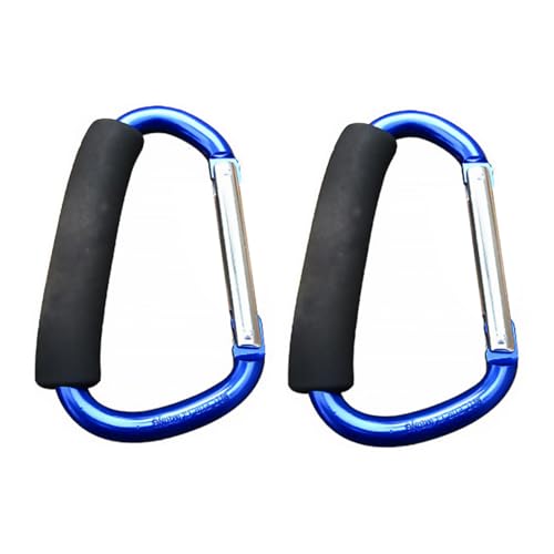 TOYANDONA 2 Piezas mosquetón Clips de Escalada Azul Colgante mosquetones Poseedor Hebillas de Hamaca de Aluminio Hebilla para Colgar Hamaca Duradero Ajuste de Hamaca Color Aleatorio