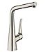 Produktbild hansgrohe Metris Einhebel-Küchenarmatur, Komfort-Höhe 320mm mit Schwenkauslauf, Edelstahl Finish