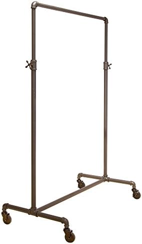 Adjustable Rolling Rack – Econoco Vintage Pipeline 2 Way Ballet Clothes Hanging Fixture