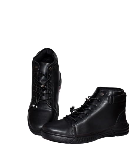 New Latest Trendy Black Racine Casual Shoes and Hiking and Walking Boots for Mens (Black)-image-43