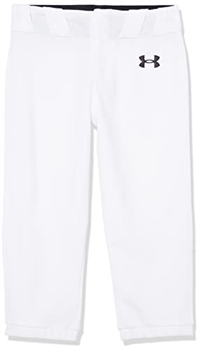 Under Armour Boys' Gameday Vanish Knicker 21 Pants , White (100)/Black , Youth X-Large