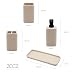 Imagen de ZCCZ Juegos de Accesorios de baño 4 Piezas Beige con Dispensador de jabón