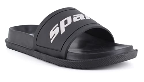 Image of SPARX Men SFG-2101 Black White Flip Flops (SF2101G BKWH 0008)