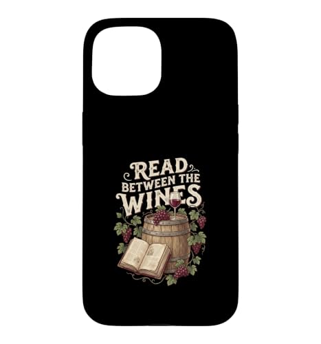 Read Between The Wines Book Club ���C�����[�_�[�̃��[���A �X�}�z�P�[�X iPhone 15 �p