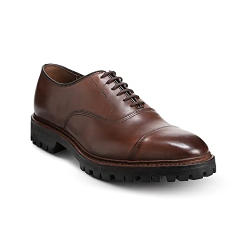 Allen Edmonds Men's Park Avenue Cap Toe Lace Up Leather Oxford Lug Dress Shoe Chili 9.5 D