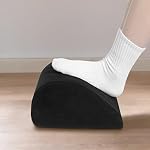 Amazon Basics Foam Foot Rest for Under Desk, Supportive Stool for Home and Office with Washable Cover, 5.1 x 10.2 x 17.3 in, Black - Image 2