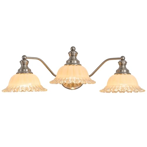 Image of XIEDUN Brushed Nickel Bathroom Vanity Light White 3 Light
