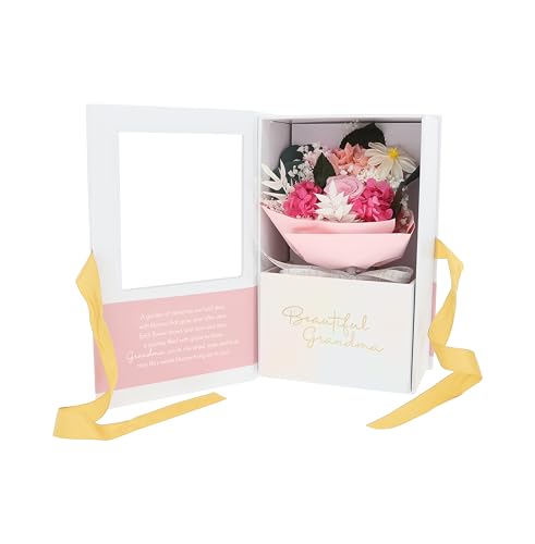Ramo floral preservado para abuela en caja regalo miniatura 1