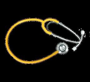 EKLA CLASSIC STETHOSCOPE, DUAL HEAD, YELLOW