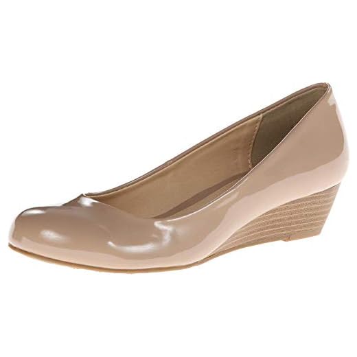 CL by Chinese Laundry Women's Marcie Wedge Pump, New Nude Patent,7.5 M US