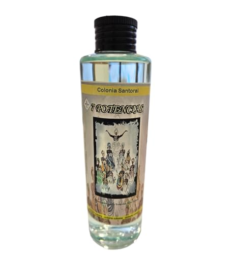 Colonias Ruda Natural - Palo Santo Colonia Attrae Clienti Colonia 7 Potenze Colonia Apre Camino Colonia Kananga Colonia de Santeria 200 ml Autentiche Cubane (Colonia 7 Potenze)