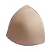 XIAOL Insertos de brasier, 1 par, almohadillas de pecho push-up, acolchado triangular de espuma para realzar el busto, acolchado cosido para brasier deportivo beige o negro, caqui, talla única