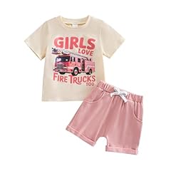 Girls Love Fire Trucks-beige