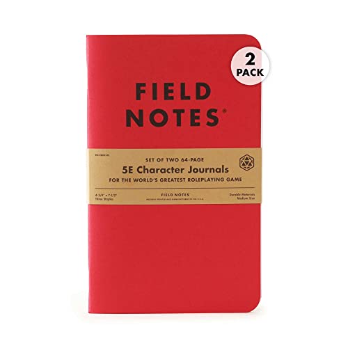 Carnet de notes de personnages 5E Field Notes pour fiches D&D épurées
