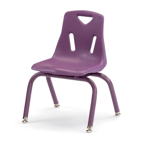 Image of Jonti-Craft Berries 8122JC1004 Stacking Chair with Powder-Coated Legs, 12 inch Height, Purple