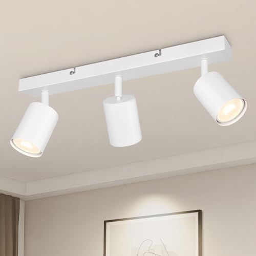 TaFiCo Lampara Foco Techo LED 3 Focos: Lámpara