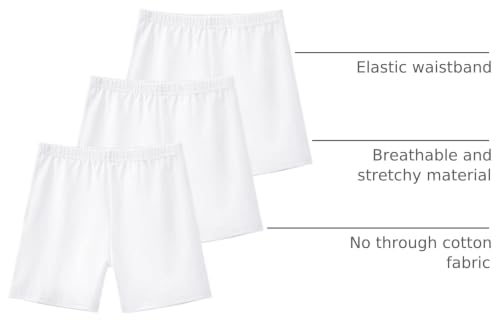 Image of KEREDA Girls Bike Shorts Cotton Cartwheel Dance Under Dress Shorts for Kids