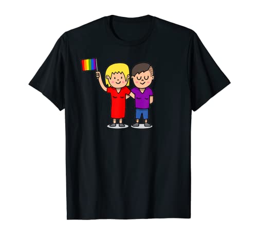 Gay Pride Clothing LGBT Rainbow Flag Camiseta Camiseta Lesbiana Camiseta