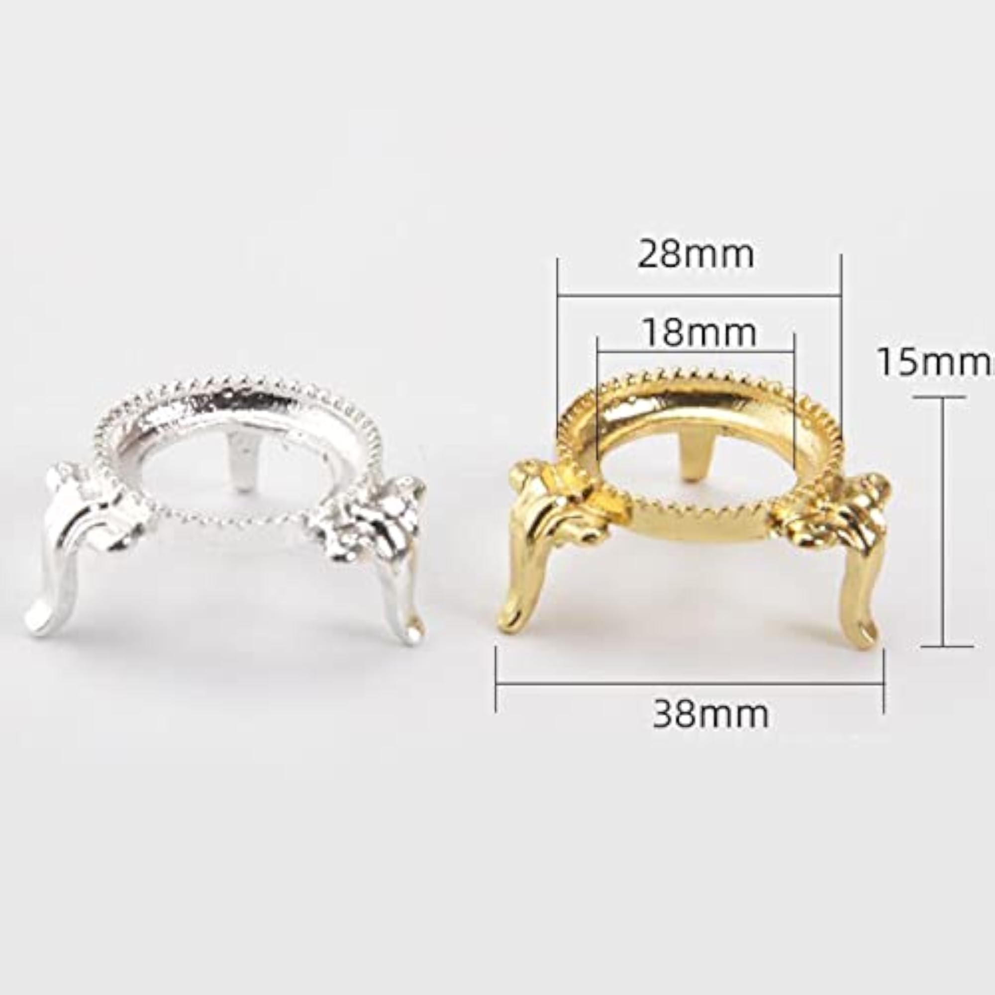 Crystal Ball Base Sphere Stone Support Metal Holder Display Stand Gold