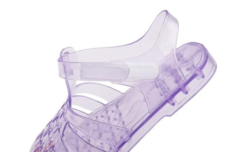 Image of GUGUYeah Jelly Sandals for Girls,Closed Toe Princess Costume Summer Dress Shoes Fisherman Gladiator Water Beach Flat Sandals for Toddler /Little Kid /Big Kid