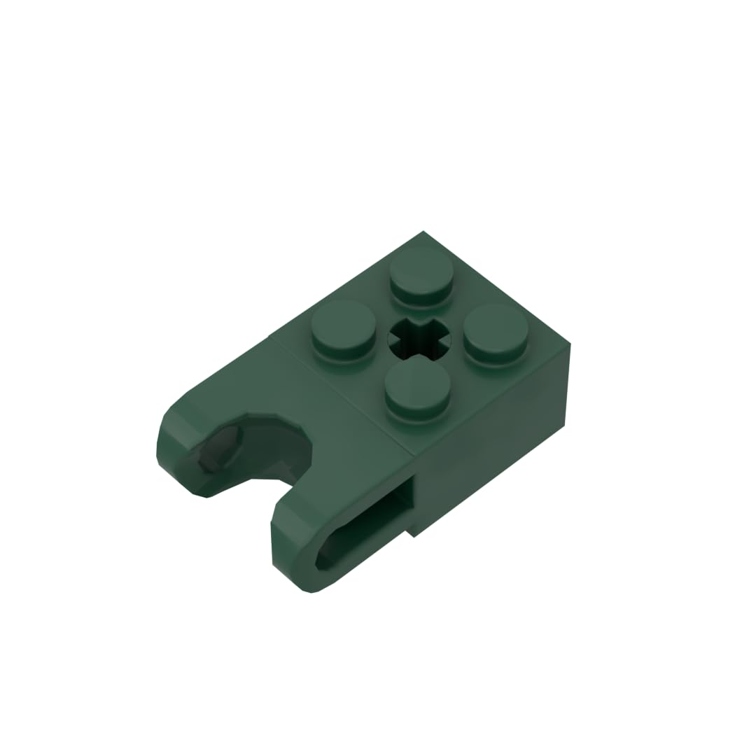 GDS-1206 92013 Hinge Brick Technic Brick Special 2x2, Dark Green, 10 PCS — image 1