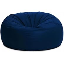ULTIMATE SACK 6ft Bean Bag Chair, Oversize Bean Bag Chair for Adults, Comfy Chair Bean Bag Couch Lounge Sofa Loveseat Furniture | Navy Suede