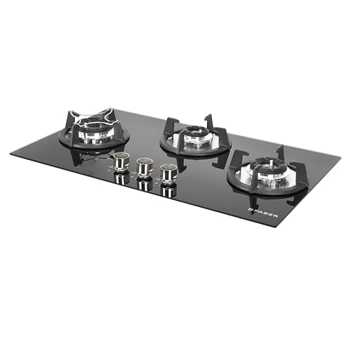 Faber Hob 76 cm 3 Burner|Auto-Ignition|Spillage Proof|Brass Burners|Metal Knobs|Pan Support|2yrs on Burner,5 Yrs Warranty on Valve & Glass|2Yrs... - Image 5