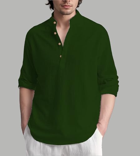 Image of Slim Fit Short Kurta for Men and Boys.(KRT BTN06, Navy Blue)