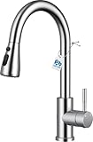 Kitchen Faucet with Pull Down Sprayer, VFAUOSIT Lead-Free Kitchen...