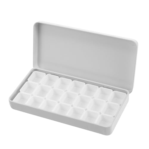 Operitacx 1 Set Watercolor Paint Box Pigment Container Pigment Storage Case Paint Container Paint Plate Painting Case Watercolor Pigment Mixing Case Holder for Pigment Paint Pan