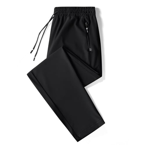 Sweatpants for Men Elastic Waist Plus Size Solid Casual Pants Joggers Tapered Trousers Lightweight Workout Outfits2