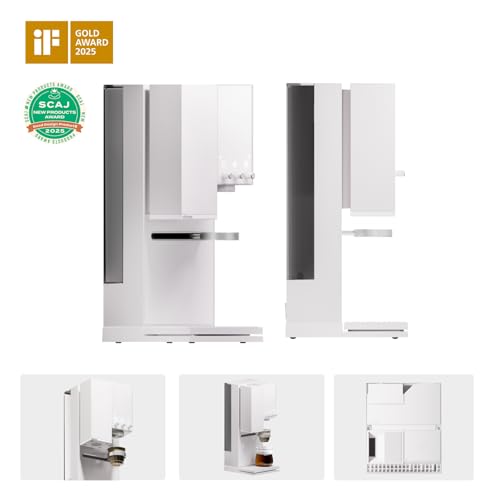 Image of xBloom Studio Coffee Machine - Drip Coffee Maker with Built-in Grinder and Scale, 3 Automation Levels, App Connected Pour Over Coffee Maker for Home and Office, Moonlight White