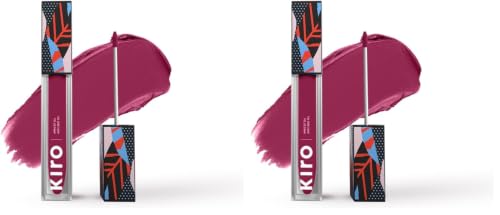 Image of Kiro Non-Stop Airy Matte Liquid Lipstick - Berry Drizzle, 5ml (Pack of 2)