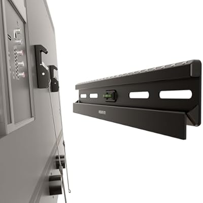 Mount-It! No Stud TV Wall Mount, Studless Drywall TV Bracket for 23–65 Inch Flat Screen TVs, No Drill Easy Install, Slim 1.1” Low Profile, Supports 77 lbs/132 lbs, VESA 100x100–400x400