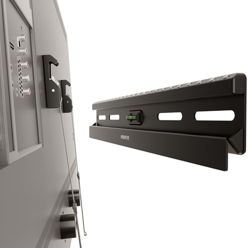 Mount-It! No Stud TV Wall Mount, Studless Drywall TV Bracket for 23–65 Inch Flat Screen TVs, No Drill Easy Install, Slim 1.1” Low Profile, Supports 77 lbs/132 lbs, VESA 100x100–400x400