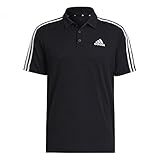 Corte Adidas, Primeblue Designed To Move Sport 3-Stripes, Camisa Polo, Negro, S, Hombre