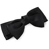 [ジュエルボックス] JewelVOX バレッタ ヘアアクセサリー レディース リボン グログラン サテン 大人 おしゃれ ブラック