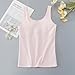 CAHL&FAUO Girls Bras 9-10 Years Old Teen Cotton Lightly Padded Training Sport Bralette Underwear Tween Tank Tops Pink Size XL