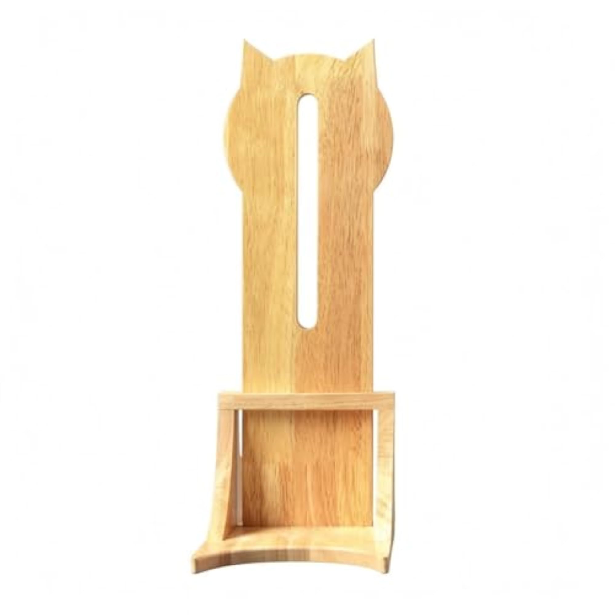 Vertical Slot Cat Head Water Stand, Curved Base