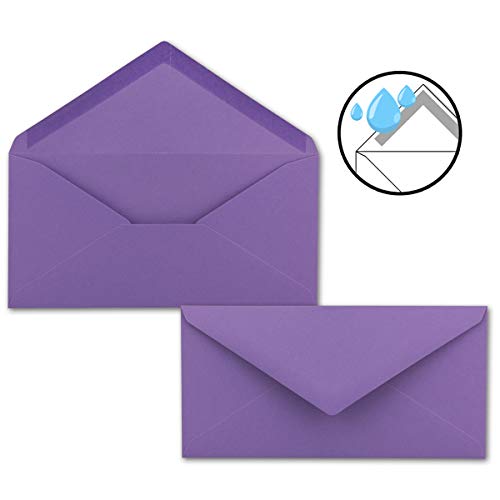 Gummed Envelopes, 20 - Purple, 100 Umschläge - Image 3
