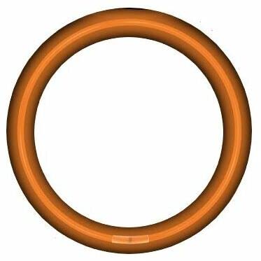 Glow Sticks Bulk Wholesale Necklaces, 600 22” Orange Glow Stick Necklaces, Bright Color, Glow 8-12 Hrs, Connector Pre-Attached, Sturdy Packaging, GlowWithUs Brand