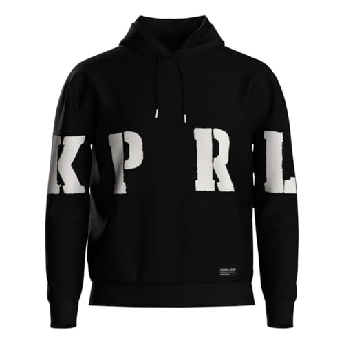 Kaporal, Sweatshirt pour Homme, Coupe Confort, Manches Longues, Col Capuche, Modèle Rio, Couleur Black, Taille XL