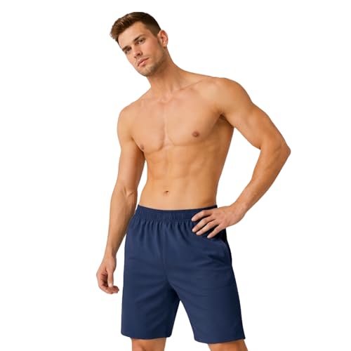 Image of GYMIFIC Mens Sports Training Running Dry Fit Solid Boxer Shorts | Premium Lightweight Stretchable Activewear Gym Shorts for Running, Workout, Training & Fitness