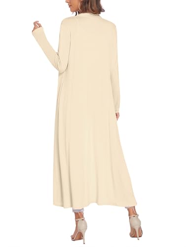 Image of Bluetime Women Floor Length Open Front Cardigan
