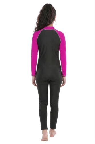 Image of ZIUM Girls 4 Way Lycra Swimsuit Cum Diving Suit with Print & Plain Options