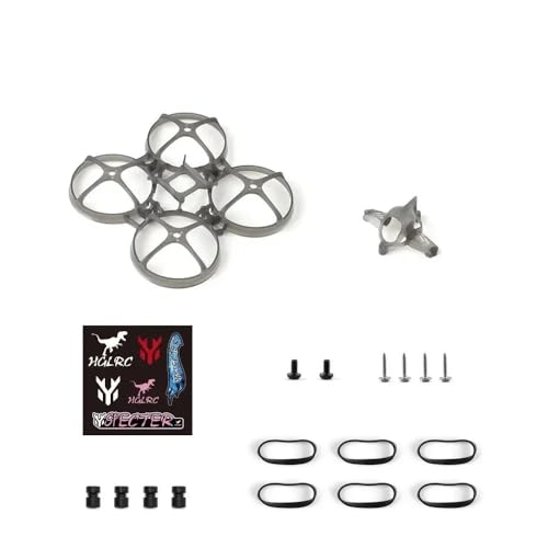 ZCDYGHU HGLRC Petrel 75Whoop V2�t���[���p - 75mm ���y�� 1S 2S�p Tiny Whoop FPV �t���[�X�^�C�� �C���h�A���[�V���O�h���[���p