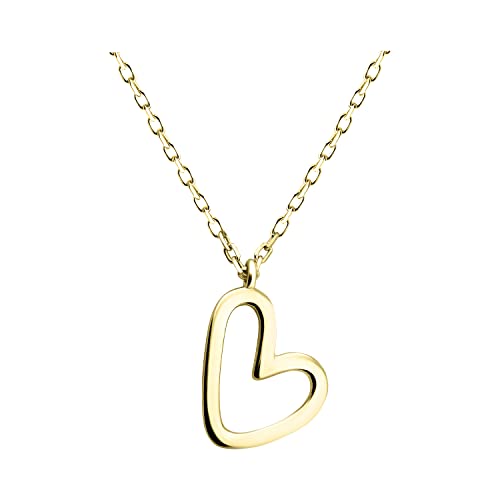 Collier coeur argent 925 Sofia Milani de haute qualité