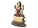 PLEASANTINO - 4 Inch Goddess Lakshmi Wood Carved Statue in Exotic Hard Woods - Multi Layered Hand Made Wooden Goddess Lakshmi Idol for Car Dashboard, Home, Office, and Travel
