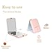 Kintion Pocket Mirror, 1X/3X Magnification LED Compact Travel Makeup Mirror with Light for Purse, 2-Sided, Portable, Folding, Handheld, Small Lighted Mirror for Gift, Pink
